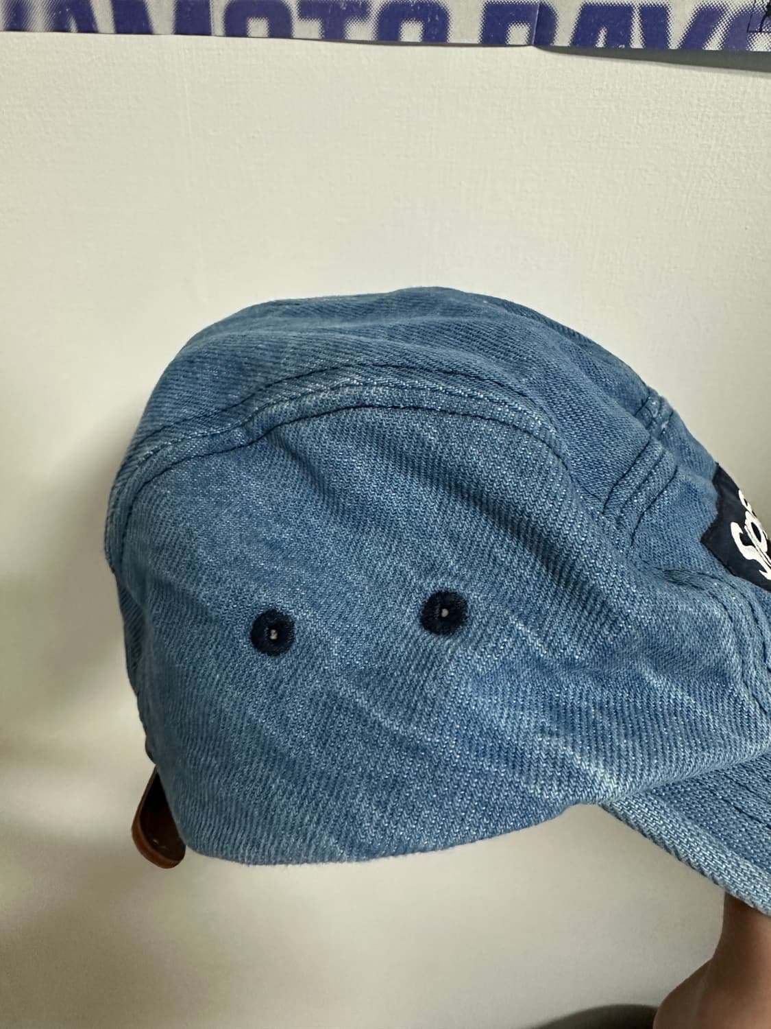 슈프림 워시드 치노 트윌 캠프캡 데님 - 23FW 상품이미지3