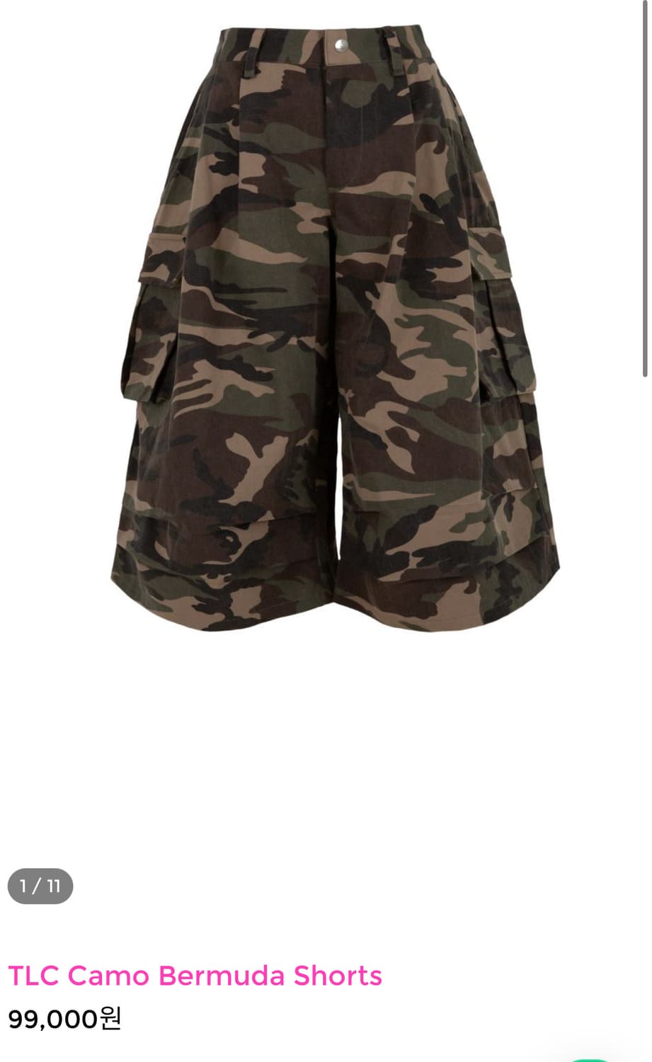 TLC Camo Bermuda Shorts 카모 버뮤다 반바지 상품이미지3