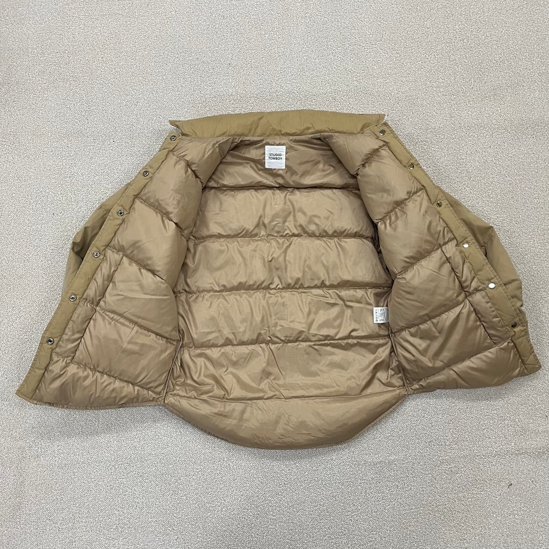 [F] 스튜디오톰보이 오버핏 푸퍼 덕다운 패딩 자켓 3977 상품이미지3