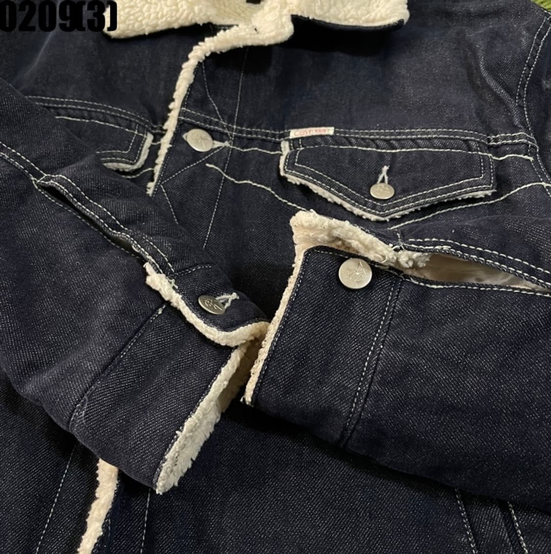 캘빈클라인 데님 무스탕 자켓 상품이미지4