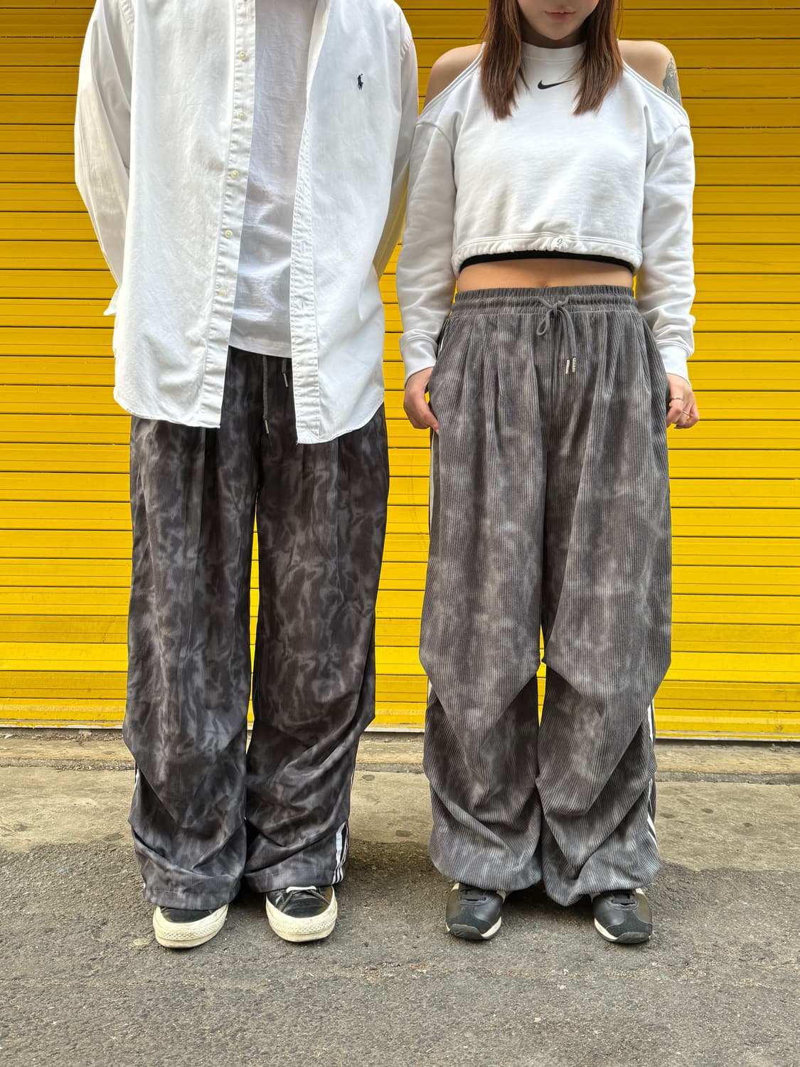 루즈핏 나염 삼선줄 커스텀 팬츠 상품이미지3