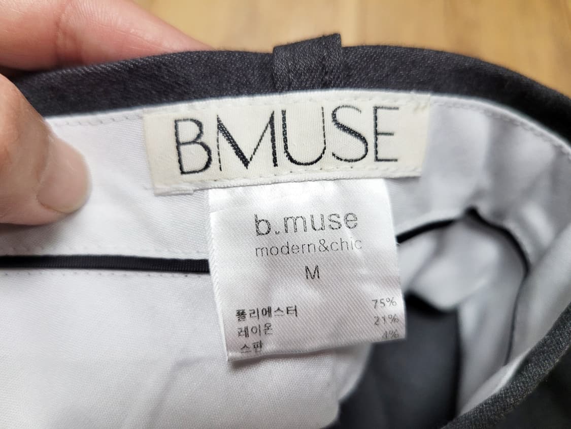 비뮤즈(B.MUSE) 베뉴엣 와이드 투턱팬츠 55-66 새상품 상품이미지6