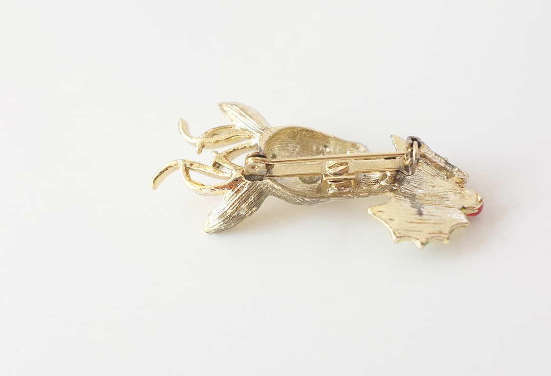 1970s 크리스마스 루돌프 빈티지브로치 빈티지악세사리 상품이미지10