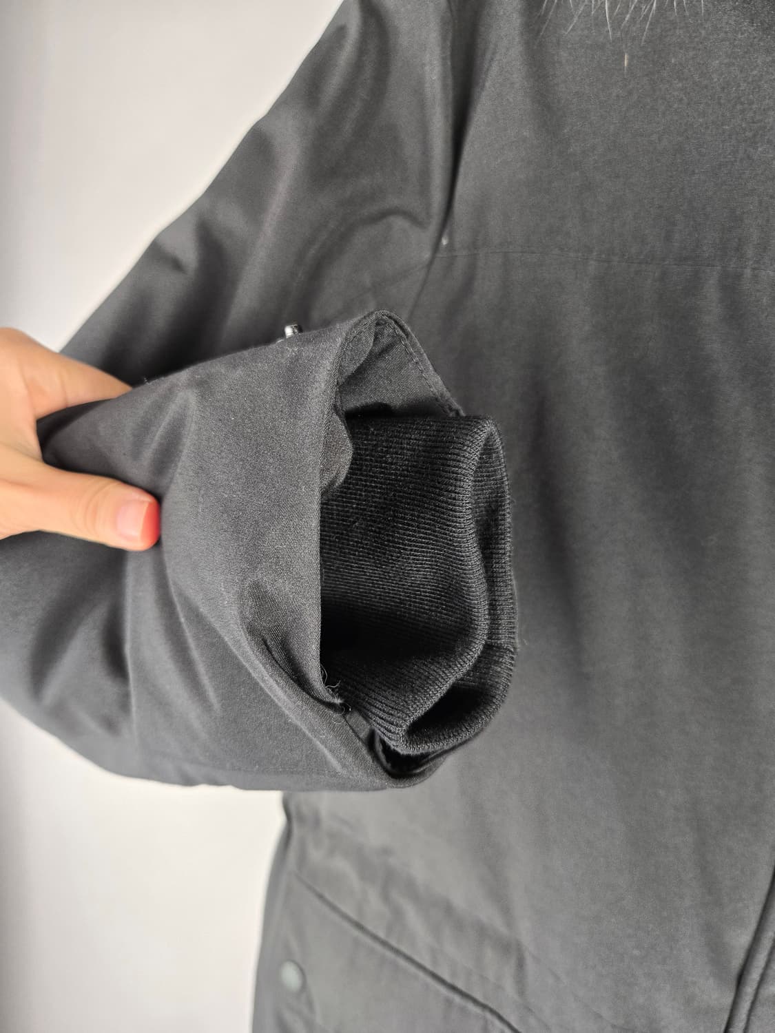 [무료배송]클럽 캠브리지 95 남성 라쿤퍼 덕 다운 패딩 점퍼 블랙 상품이미지4