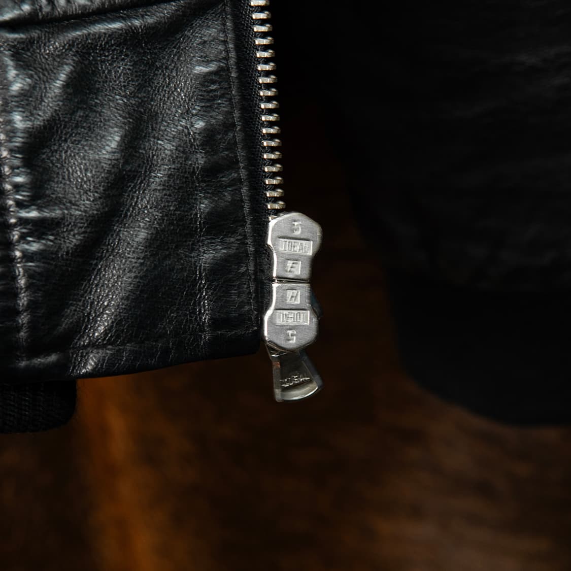 [90] 잭로즈 JACK ROSE 피그스킨 레더 후드집업 블랙  상품이미지3