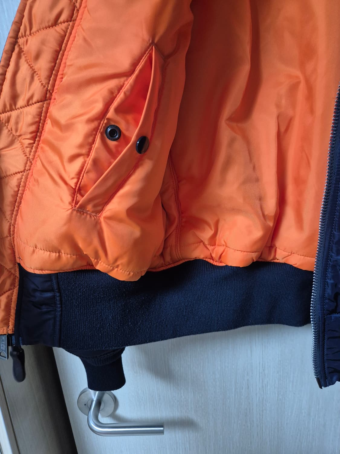 알파인더스트리 USA 성조기 나사 ma-1 플라이트 자켓 S 항공점퍼 상품이미지5