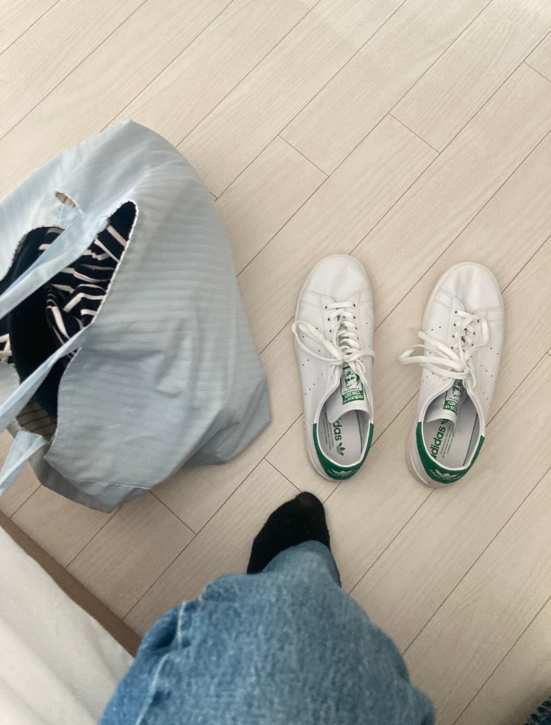 (280) 아디다스 스탠 스미스 데콘 클라우드 화이트 그린 상품이미지1