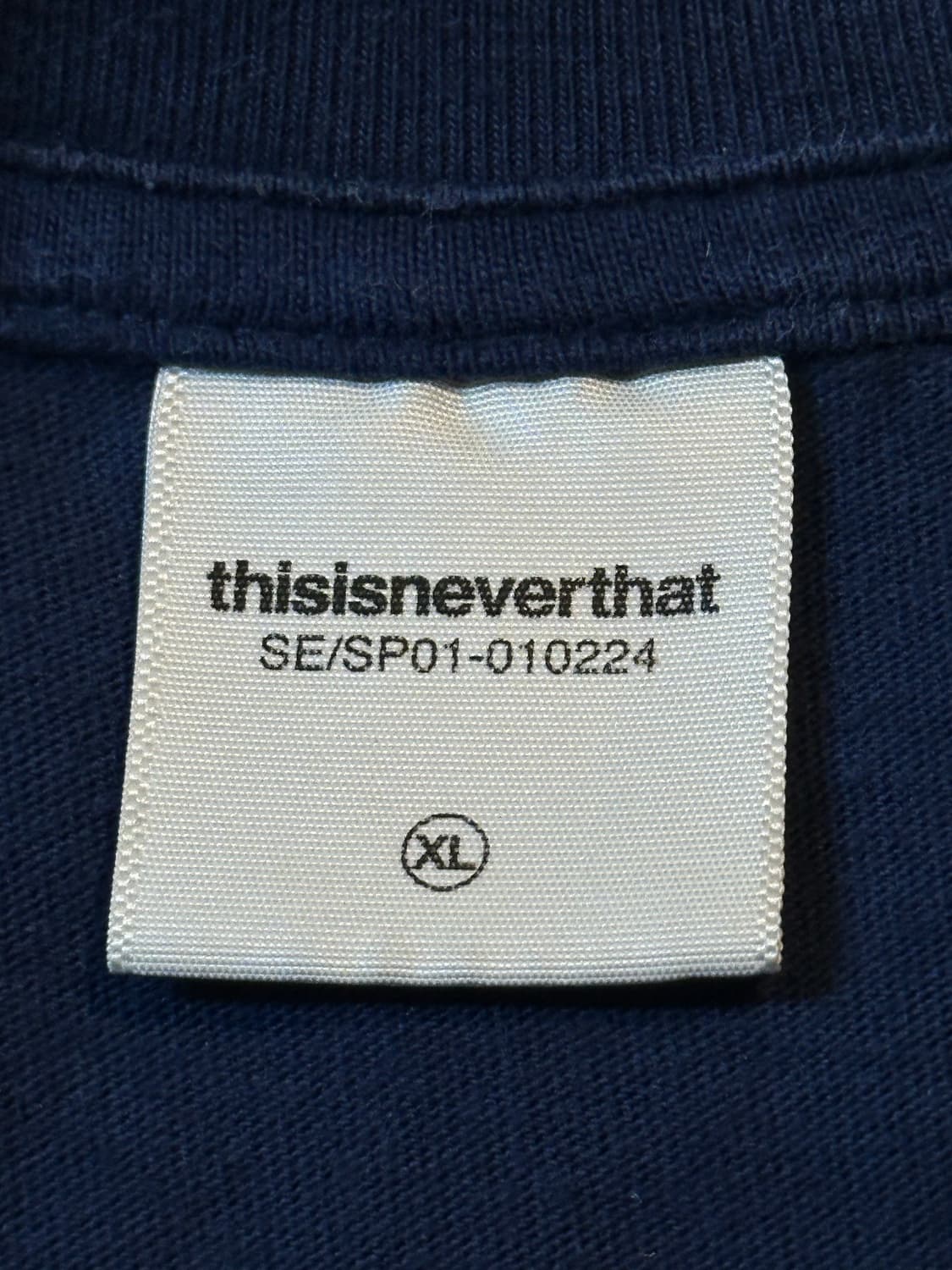 디스이즈네버댓 프린팅 롱슬리브 긴팔 티셔츠 네이비 상품이미지4