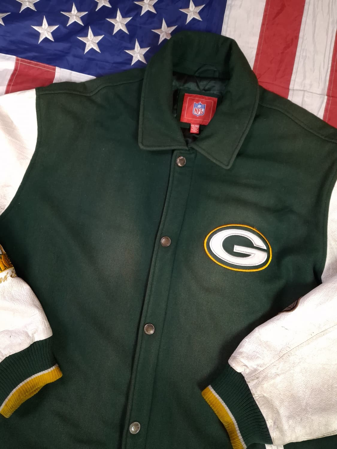 오리지날 NFL 그린베이패커스 슈퍼볼 바시티자켓 상품이미지6