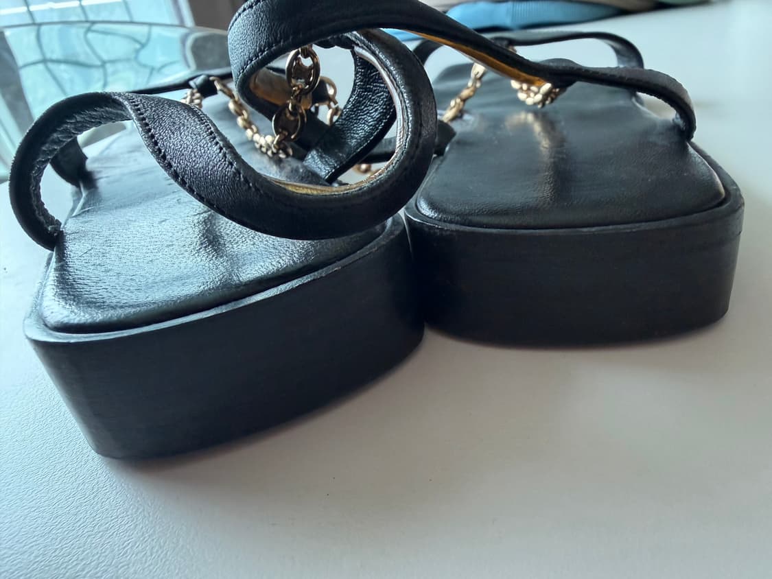 빈티지 셀린느 체인 샌들 상품이미지5