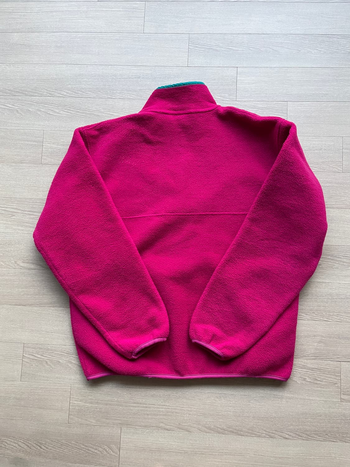 90s 파타고니아 신칠라 핑크 틸 그린 rare 빈티지 상품이미지2