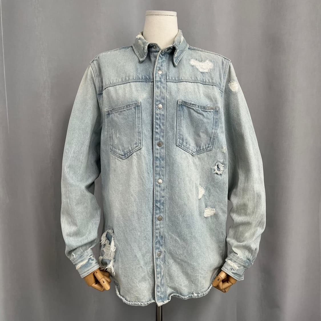 자라 데미지 웨스턴 데님 셔츠/#3612 상품이미지1