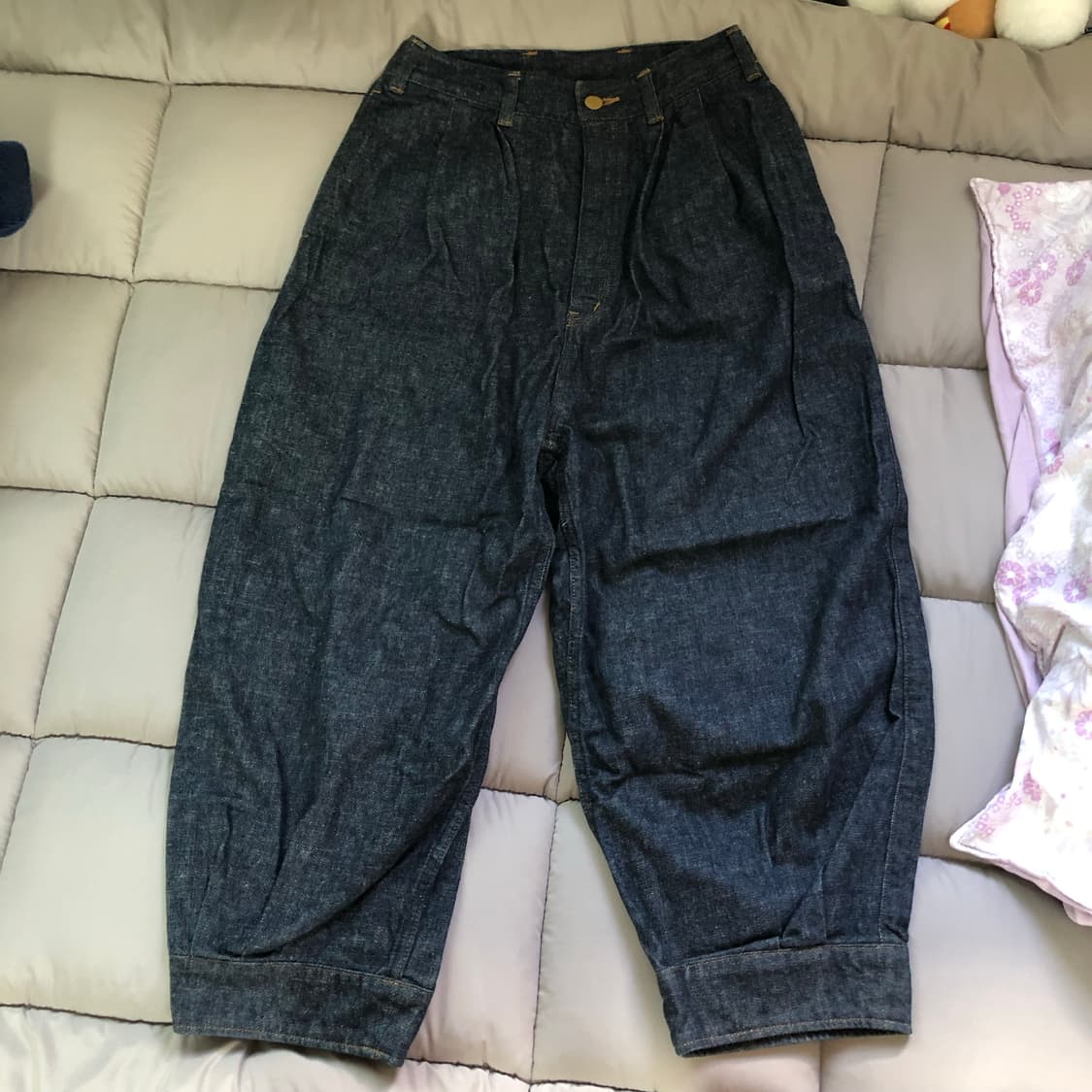 Malle chambre de charme 벌룬 생지 데님 팬츠 상품이미지2