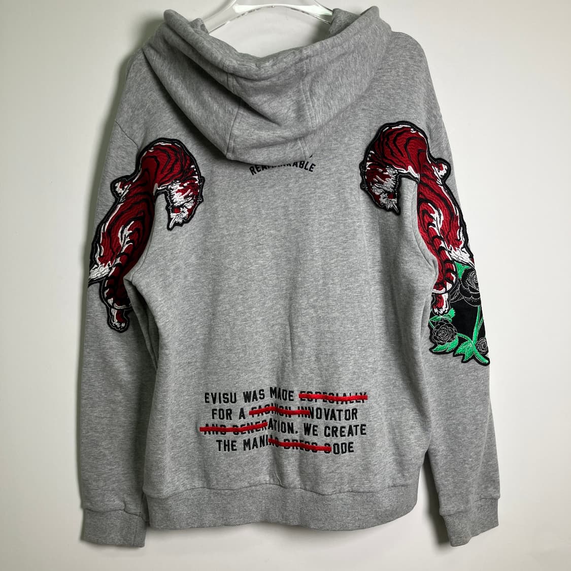 19FW Evisu 에비수 호랑이 스카쟌 후드티 100 상품이미지6