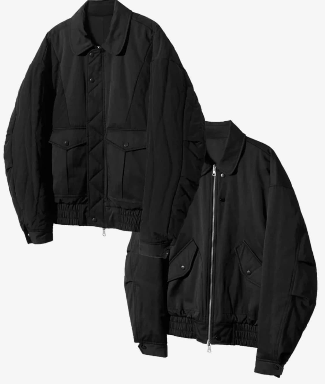 케이엔드 리버서블 봄버 자켓 M 상품이미지5