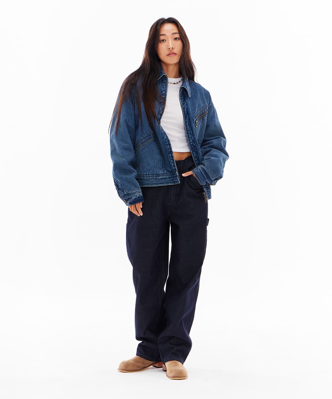 [새상품] LEE 페인터 데님 팬츠 인디고 로우 (남녀공용) 상품이미지7