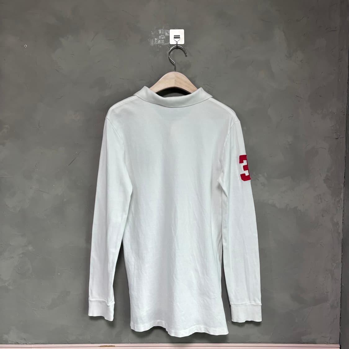 폴로 랄프로렌 빅포니 카라티 롱슬리브 화이트 상품이미지5