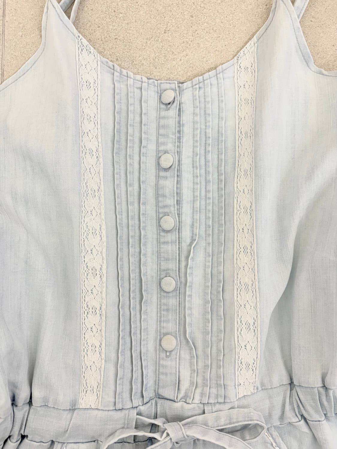 연청 레이스 멜빵바지 상품이미지3