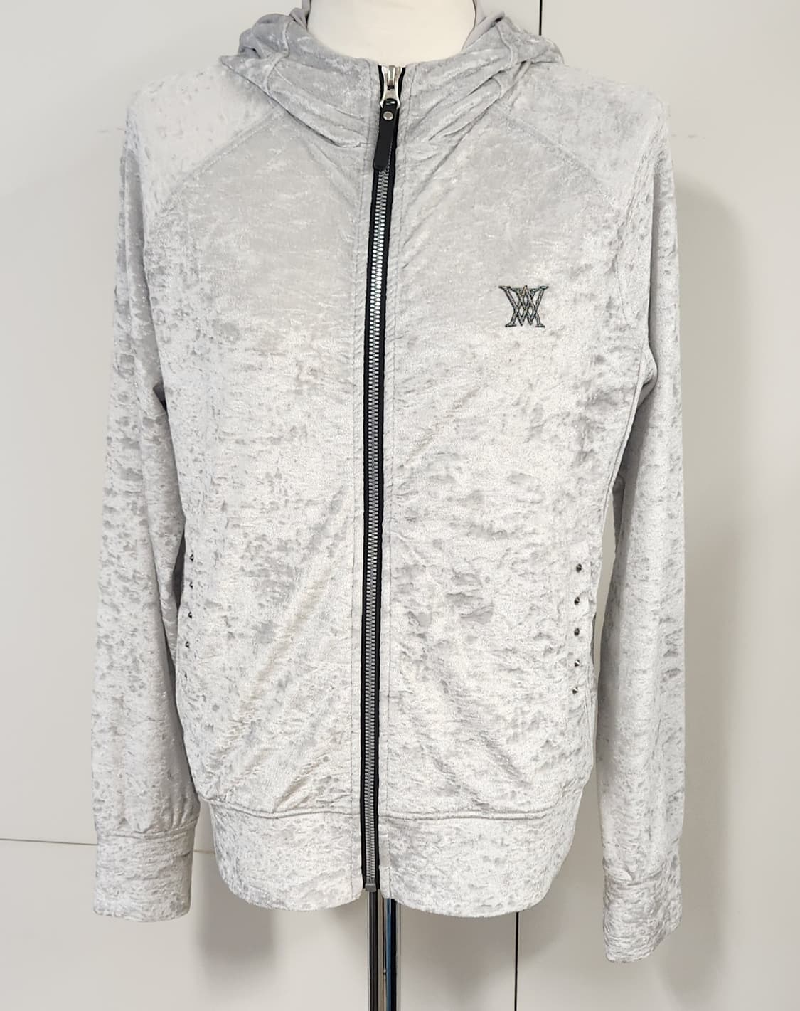 어뉴골프 벨벳 후드 집업 S 상품이미지1