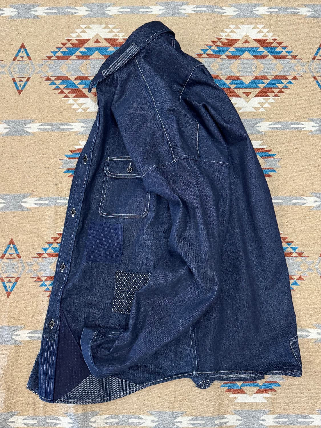 [5][XL] FDMTL 펀드멘탈 패치워크 데님 셔츠  상품이미지7