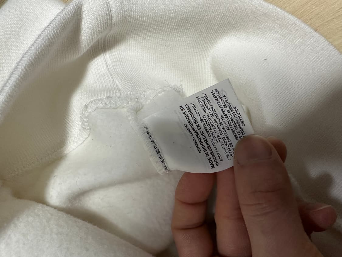 15fw 슈프림 조던 후드 화이트 상품이미지5