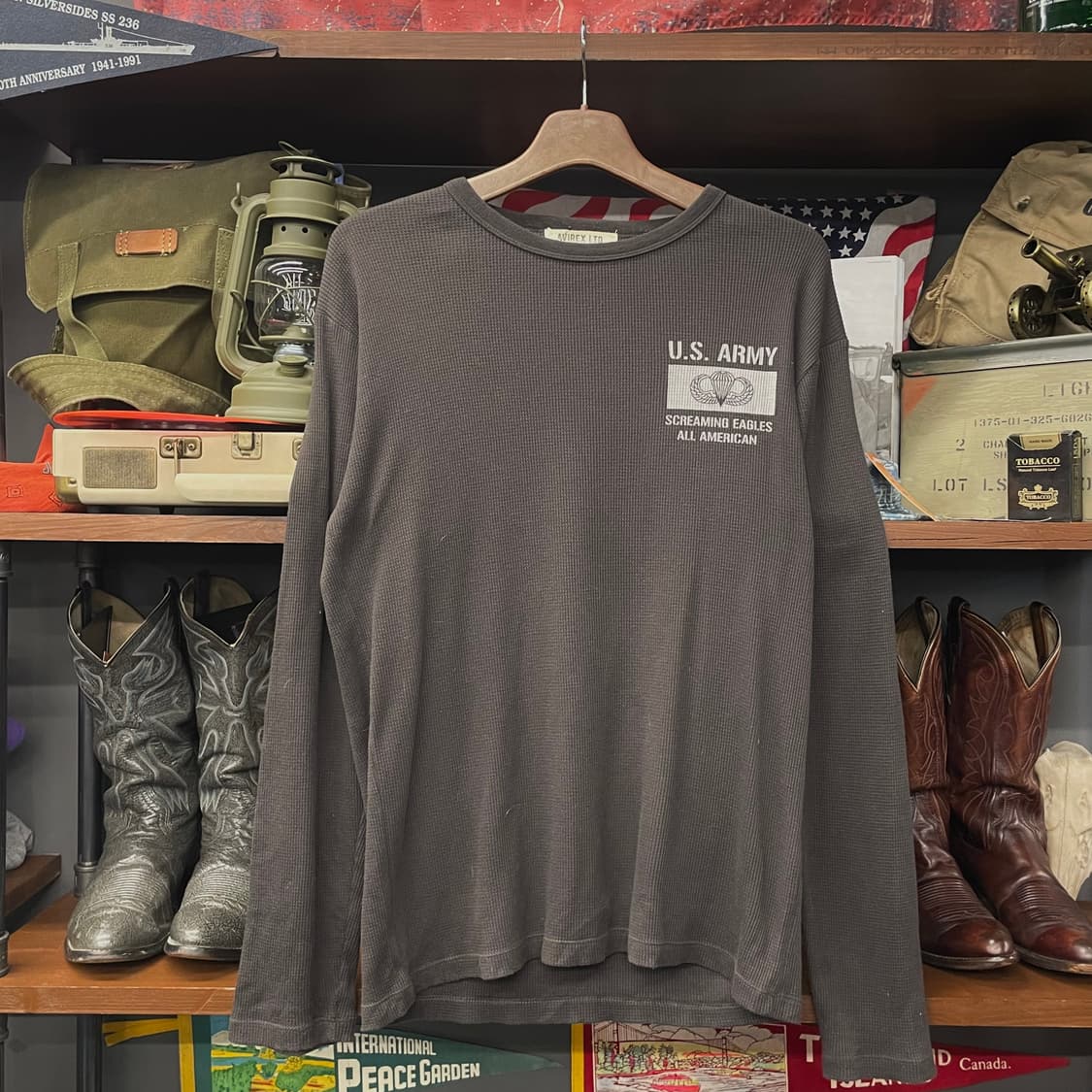 00s 아비렉스 리미티드 에디션 U.S ARMY 에어본 와플니트 N400 상품이미지1