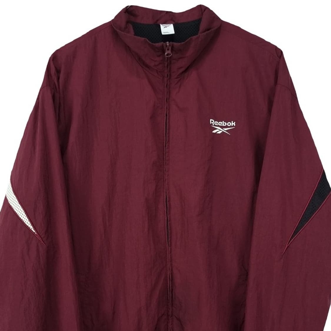 [리복] 빅로고 오버핏 바람막이 자켓 버건디 M20050 상품이미지4