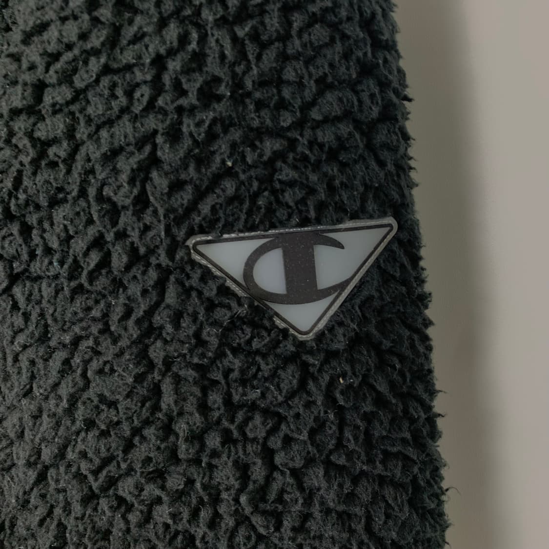 챔피온 블랙 쉐르파 플리스 후드집업 자켓 상품이미지5