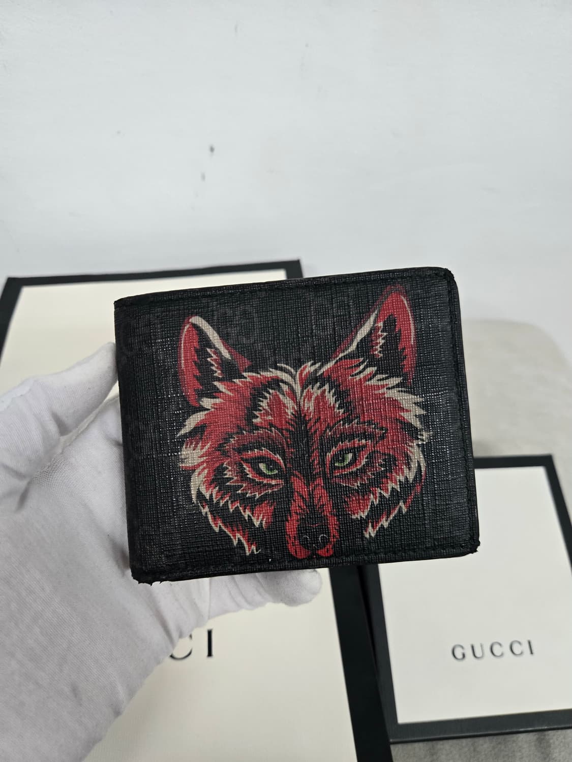 [보증서 정품]구찌 레드 울프 반지갑 상품이미지2