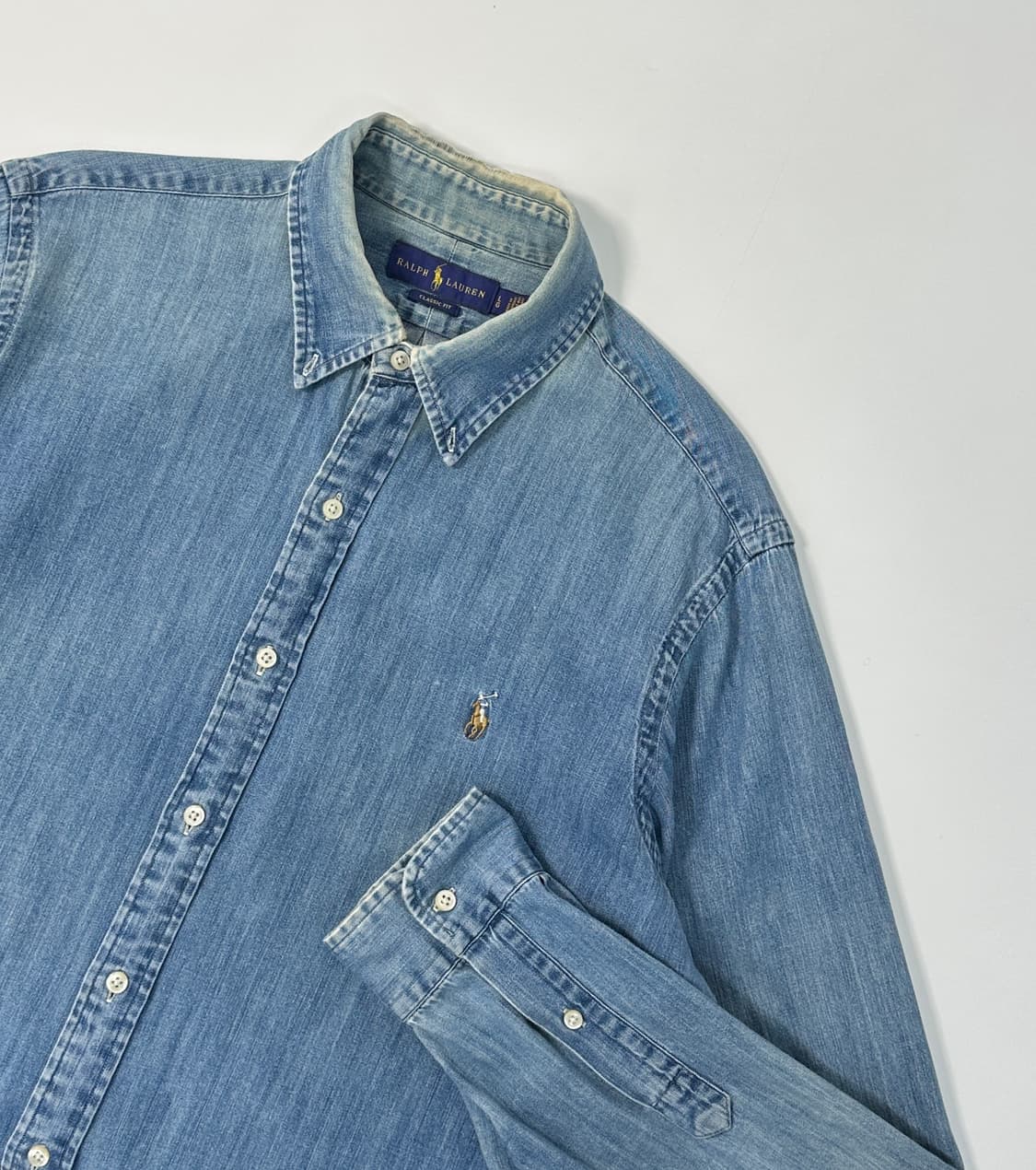 폴로 샴브레이 신형 셔츠  상품이미지3