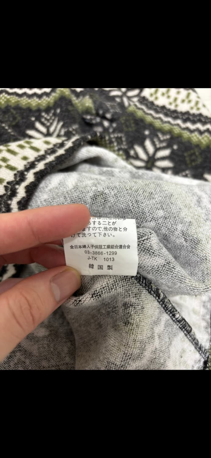 GODO 노르딕 눈꽃 패턴 울 블렌드 니트 상품이미지5