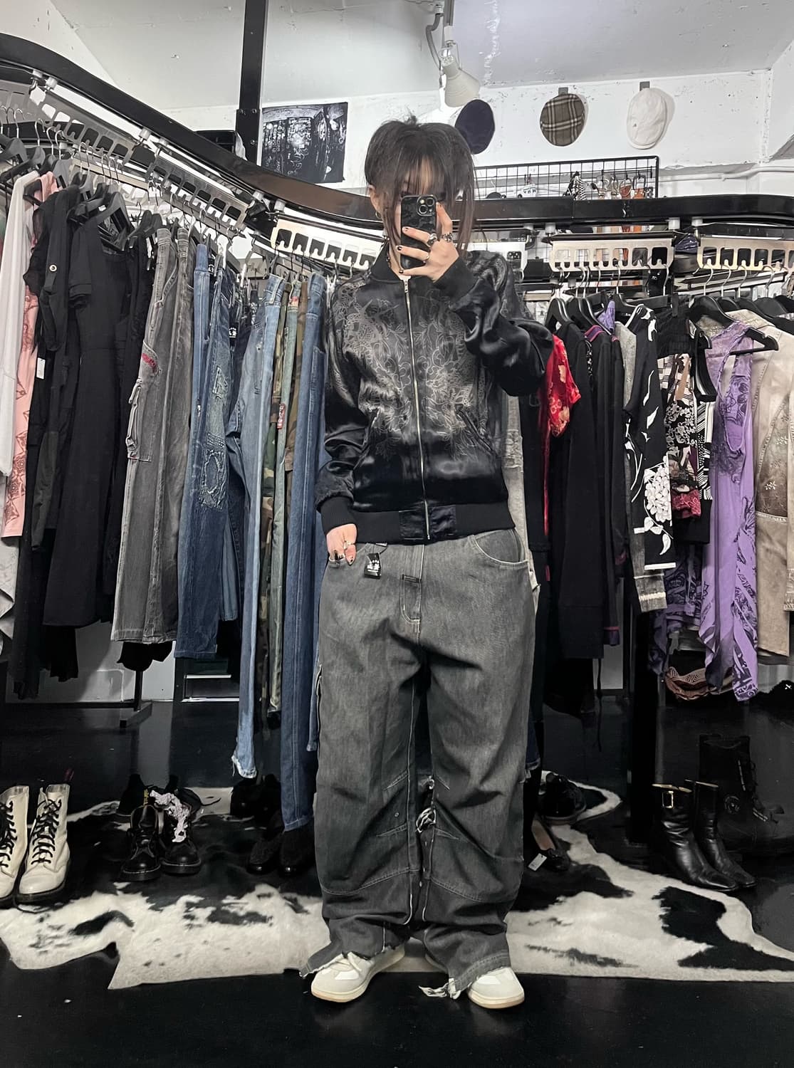 마사유 블랙 리버시블 스카잔 상품이미지2