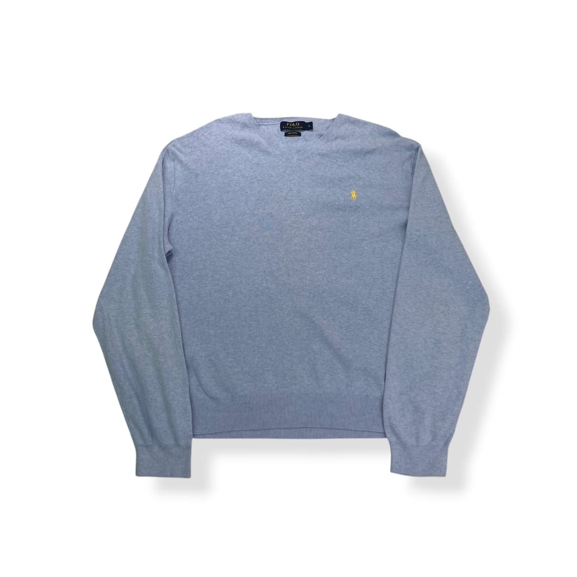 100 폴로 랄프로렌 피마코튼 브이넥 니트 상품이미지1