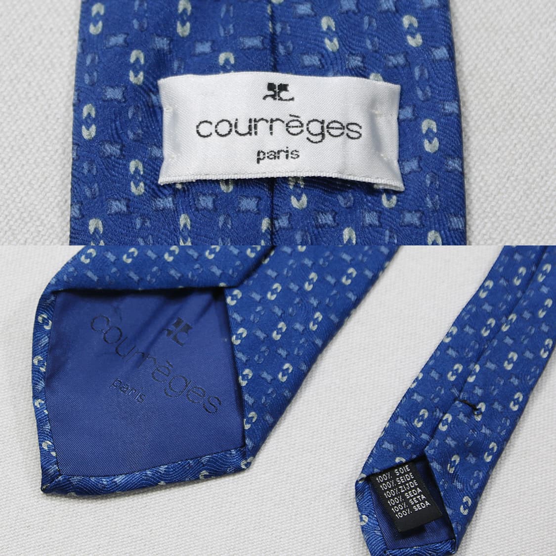 courreges 실크 패턴 넥타이 상품이미지4