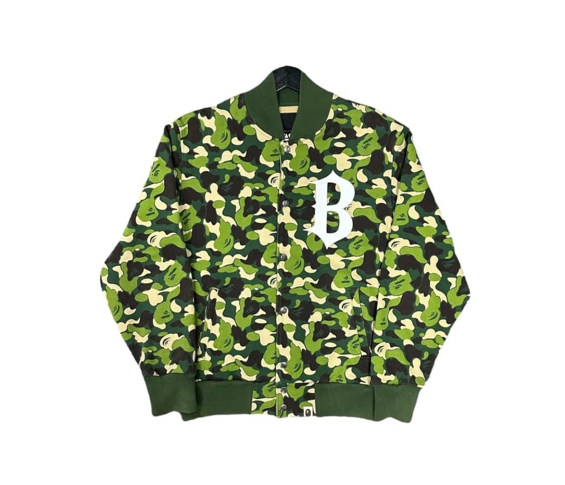 베이프 Bape camo varsity jacket M 바시티 자켓 상품이미지1