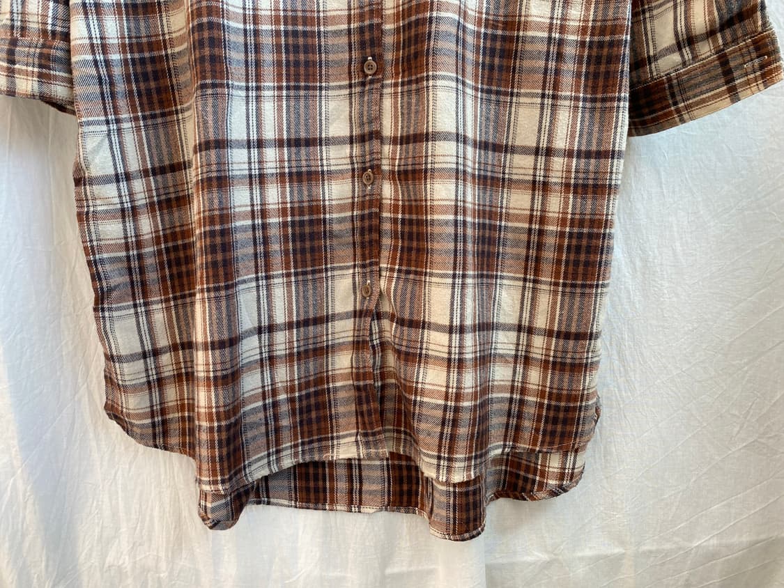 OUTDOOR 체크 7부 셔츠원피스(XL) 상품이미지5