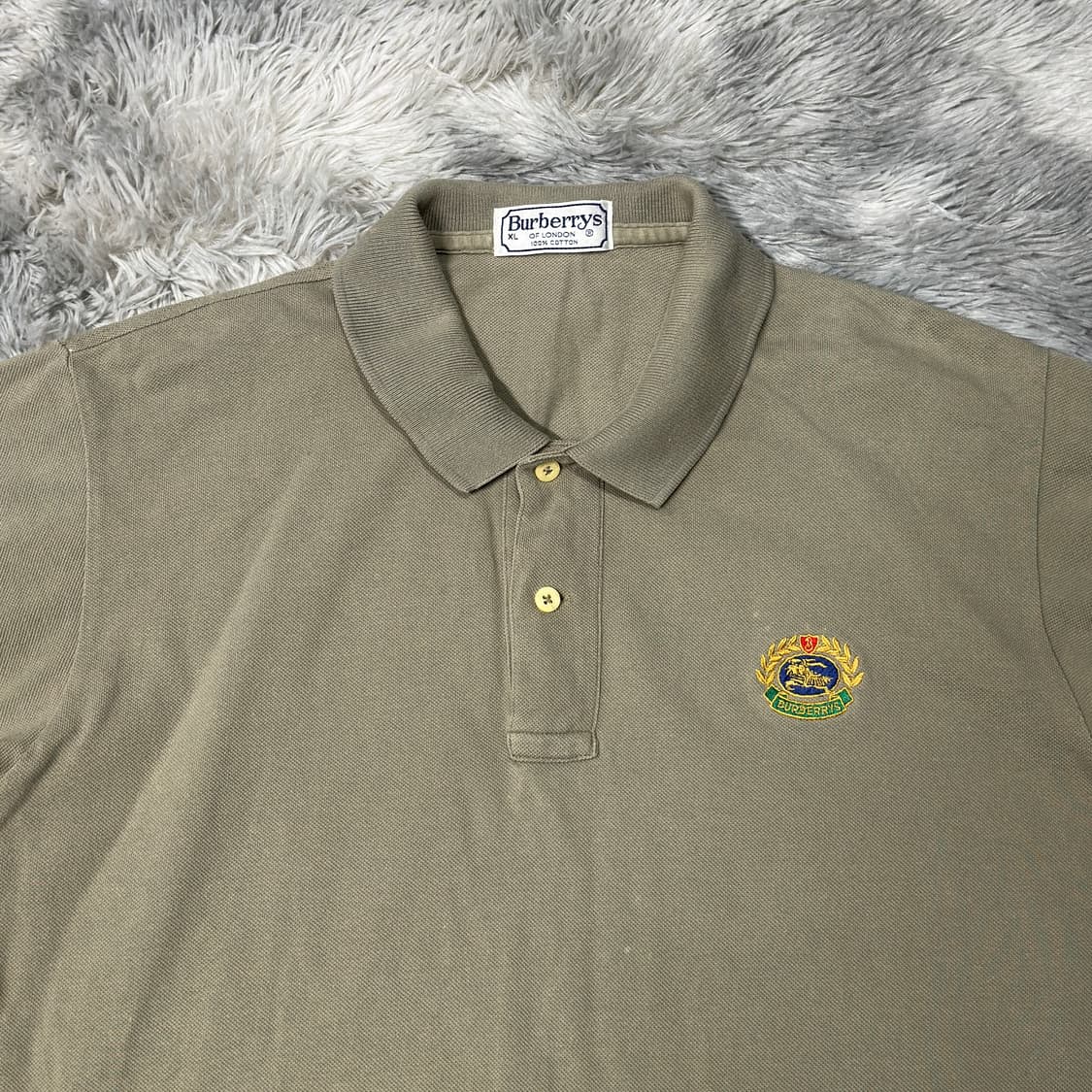 버버리 90s 폴로 반팔티 빈티지 XL 상품이미지2