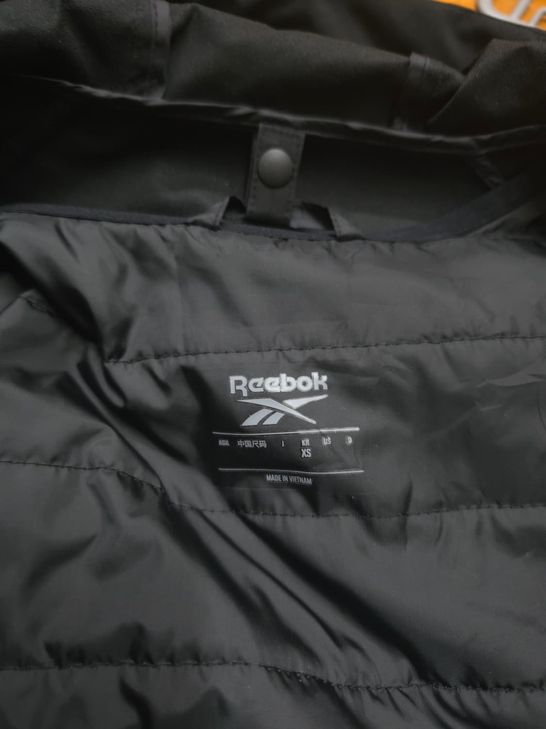 리복 블랙 후드 롱 자켓 상품이미지7