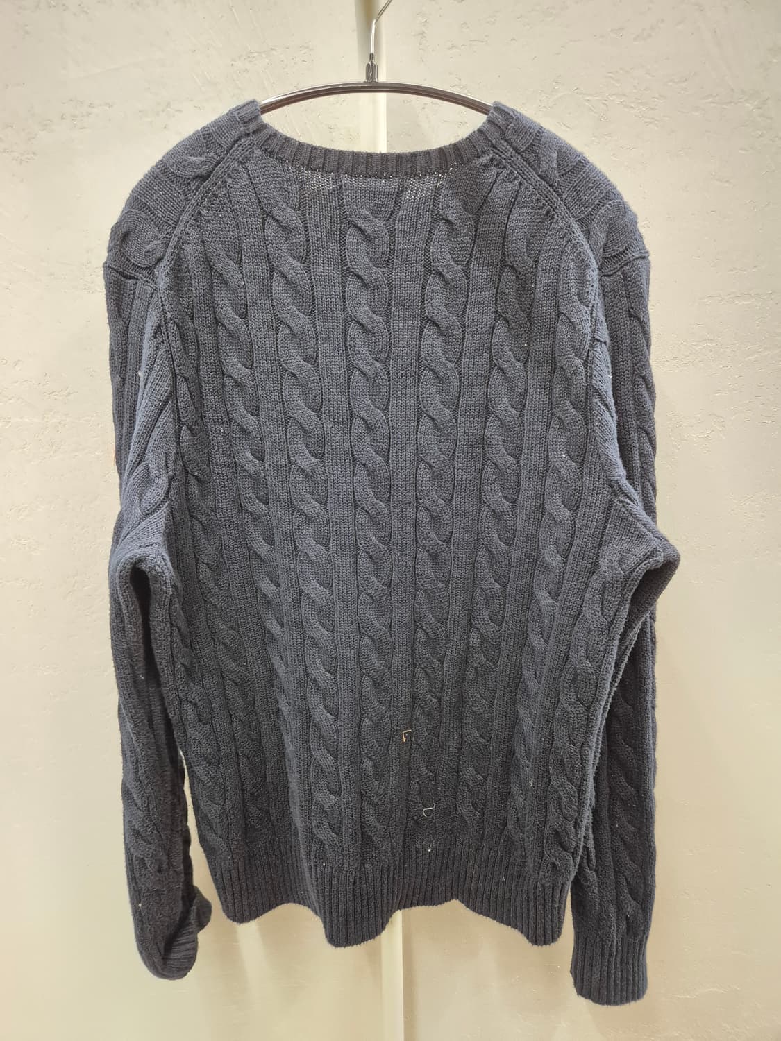 폴로 랄프로렌 꽈배기 니트 네이비 M 상품이미지3