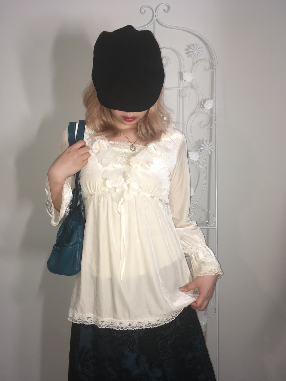 jpn vintage ivory lace antique blouse 상품이미지4