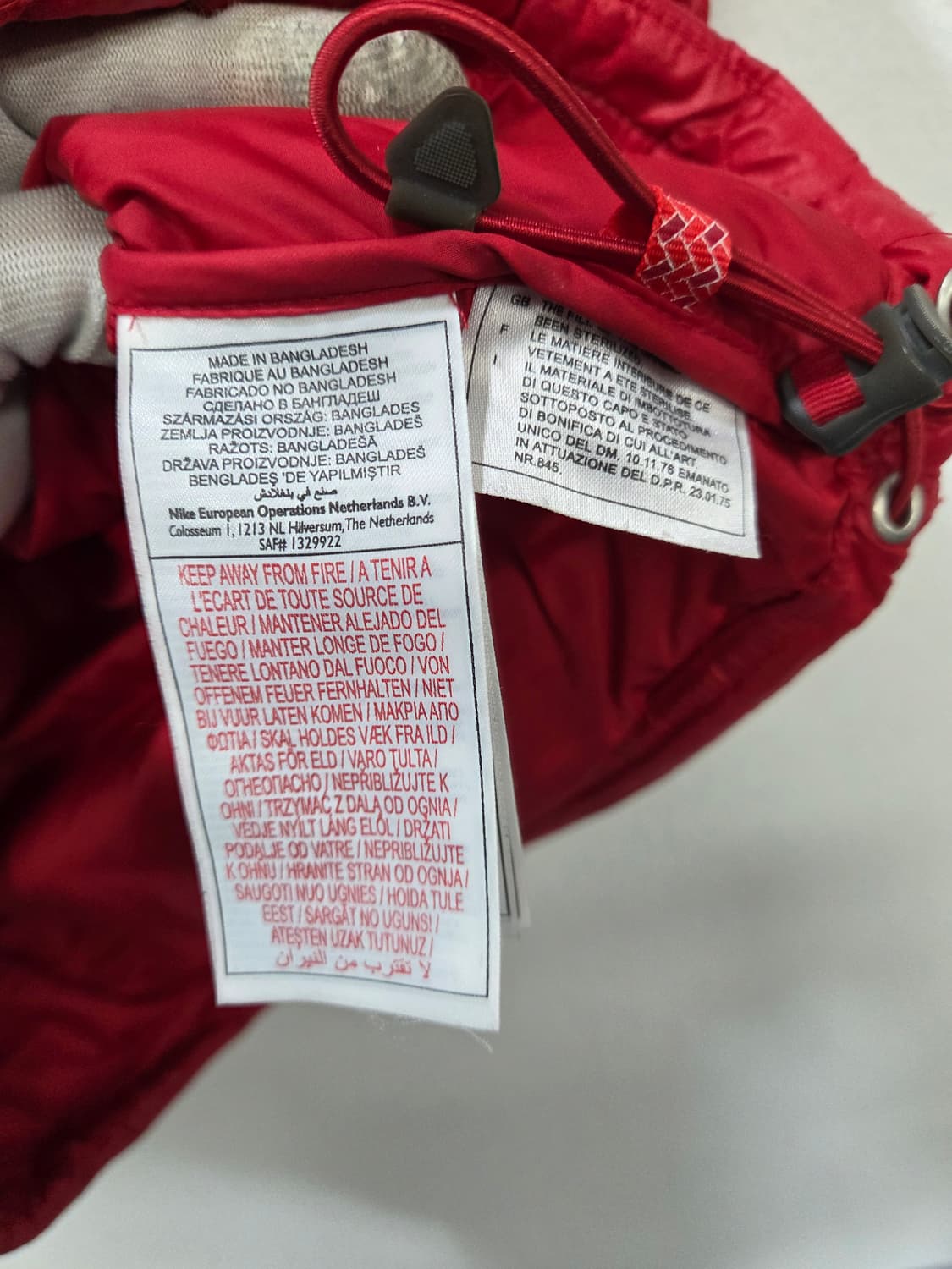나이키 ACG 레드 후드 패딩 조끼 남녀공용 상품이미지5