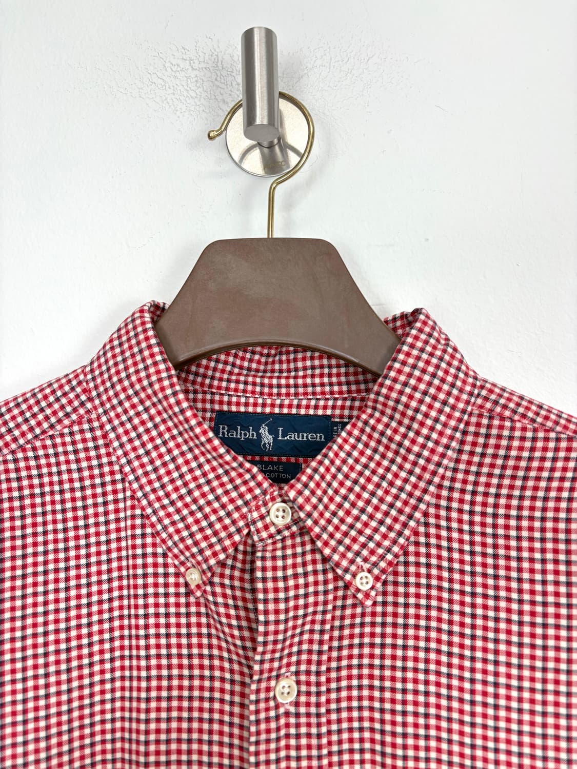 [5XL]POLO 레드체크 긴팔 셔츠 상품이미지5