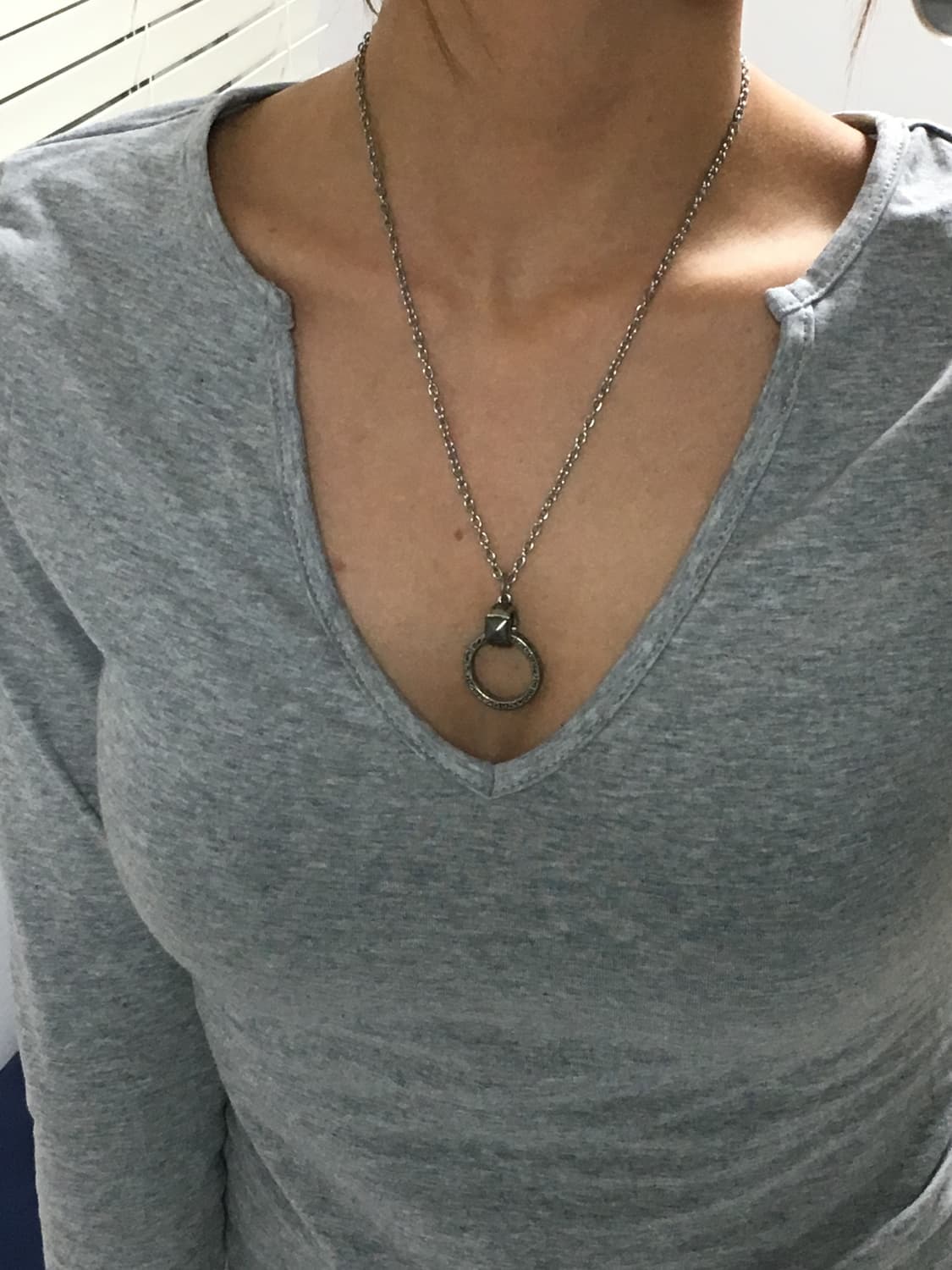 ring chain necklace  상품이미지3