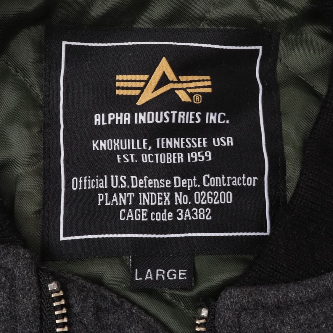 알파인더스트리 카우 레더 암 울 ma-1 자켓 상품이미지8