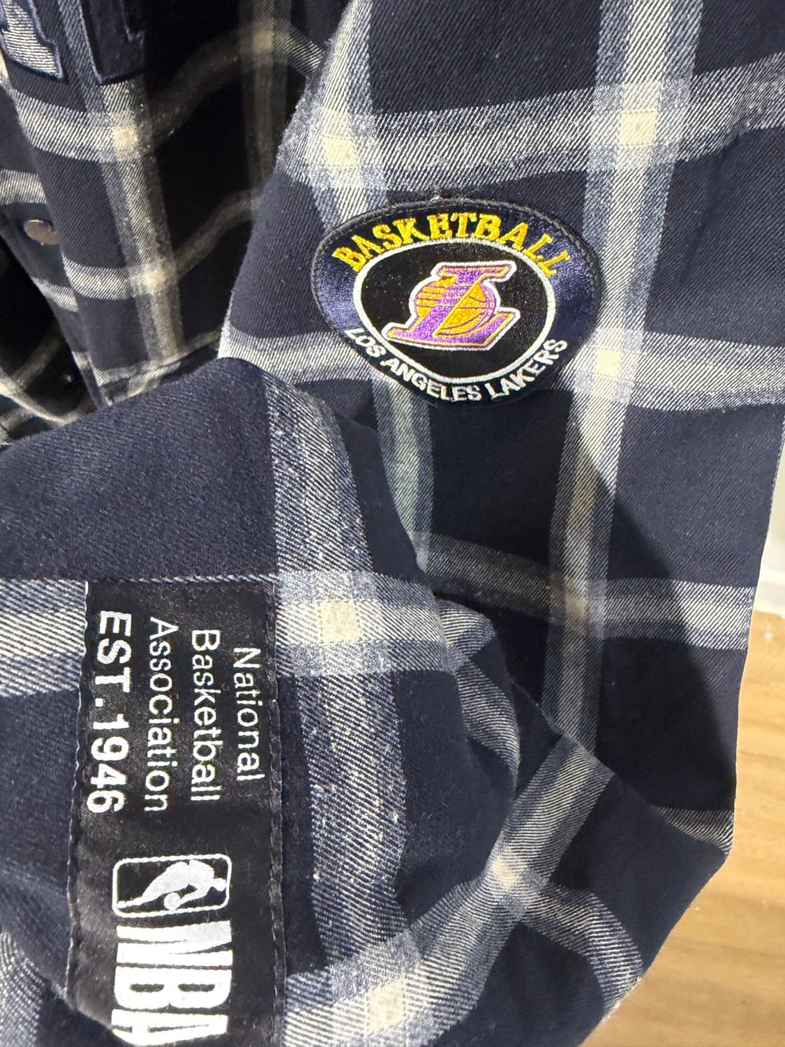 NBA 레이커스 체크 자켓 XL 상품이미지5