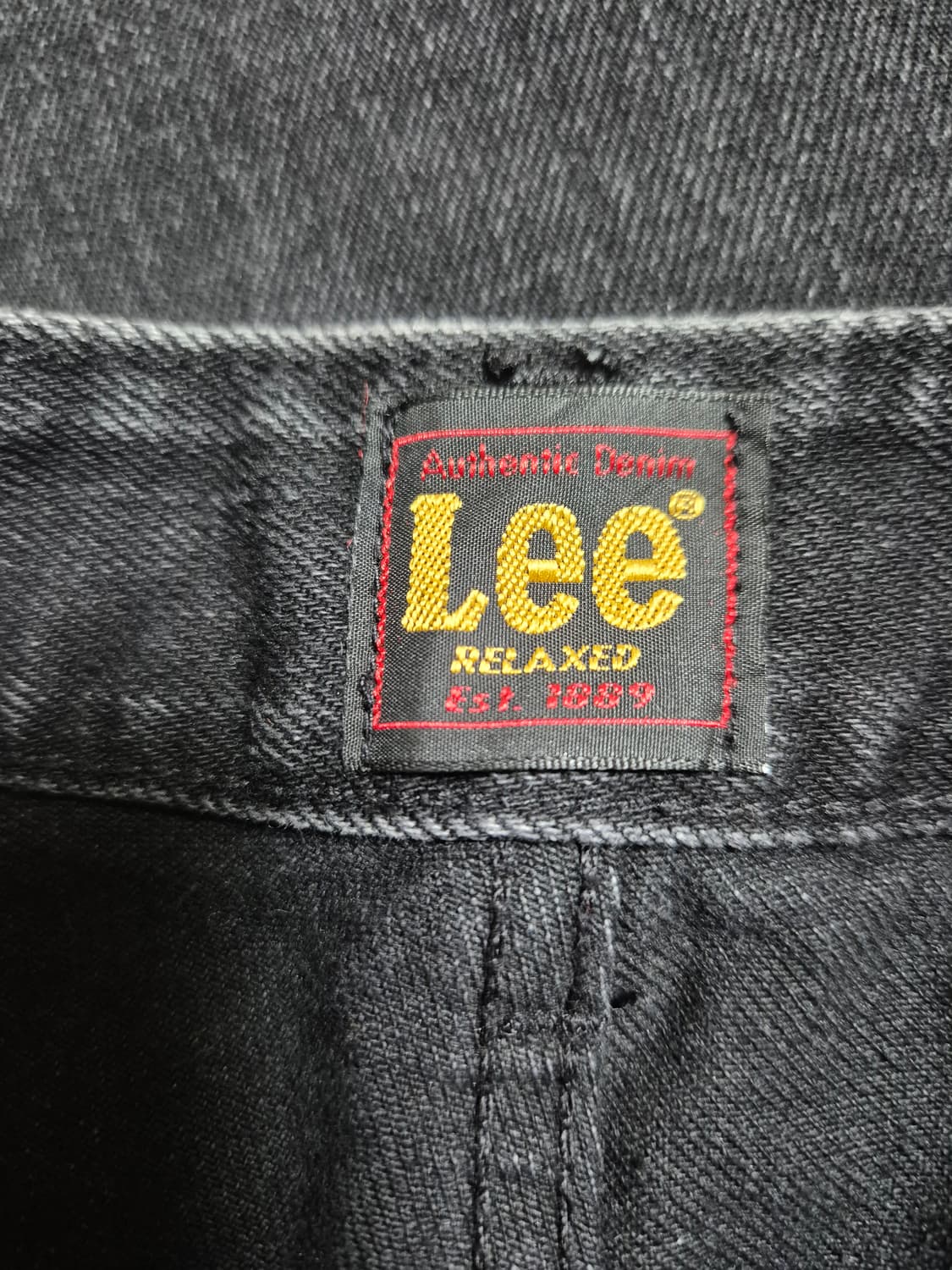 Lee 와이드 핏 흑청 데님 (2024) 상품이미지5