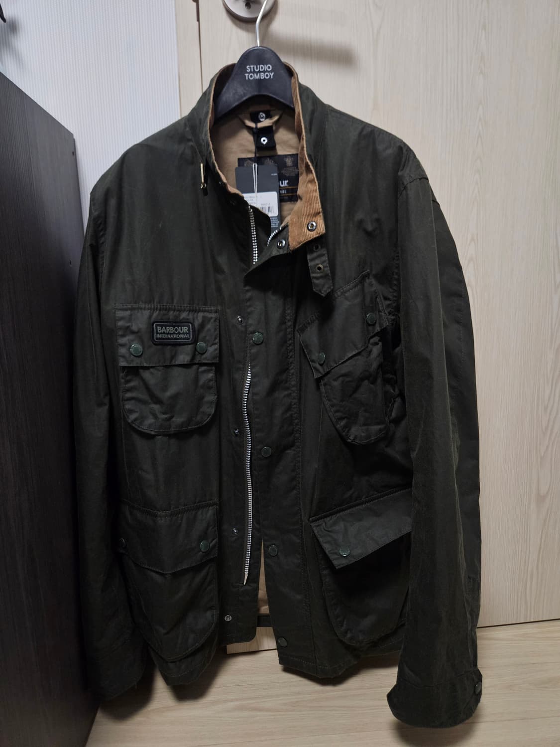 Barbour 바버 인터내셔셜 왁스자켓 L 올리브 상품이미지1