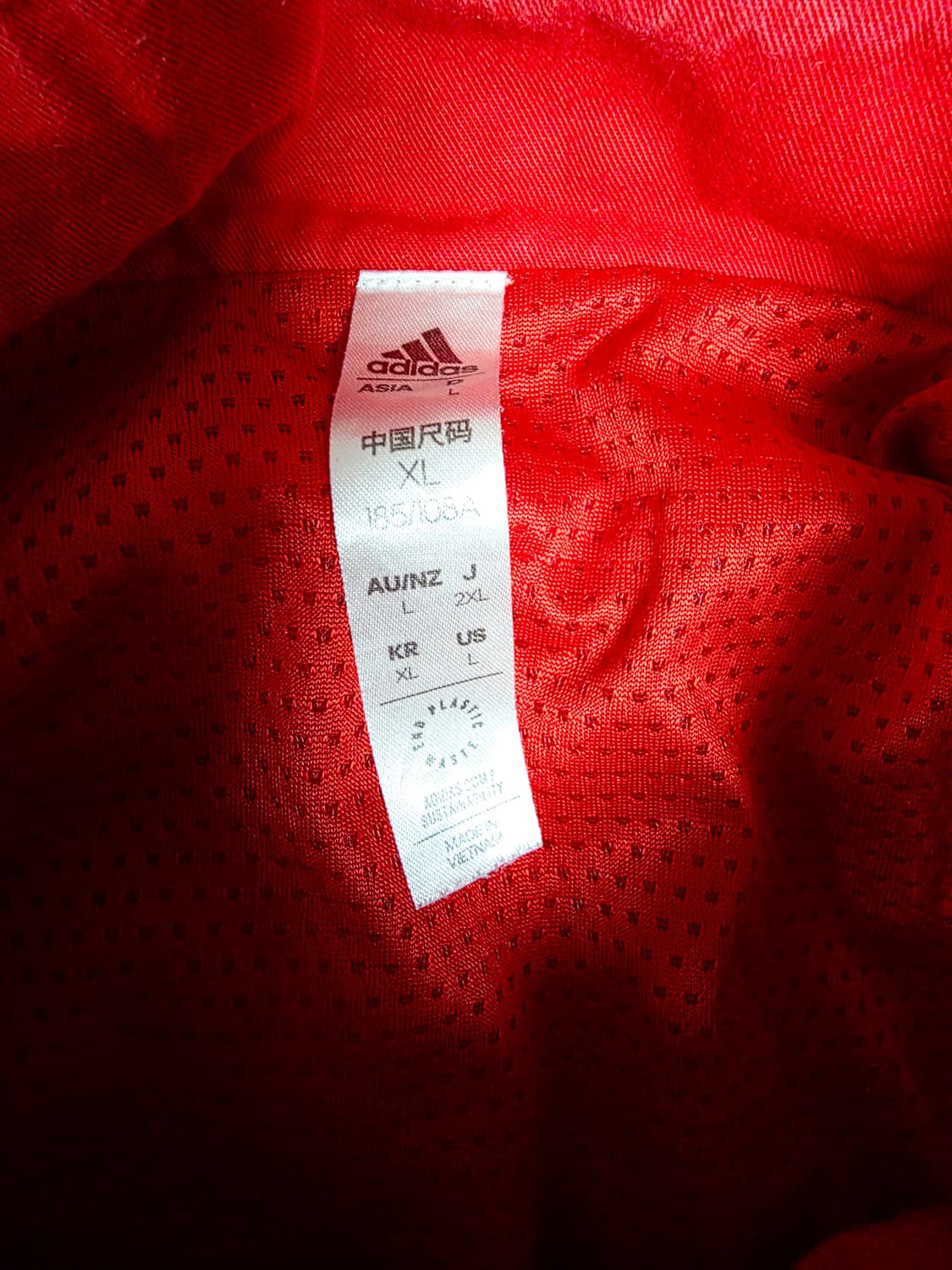 [초희귀/블록코어]아디다스 아스널아이콘탑 스칼렛 반집업 아노락HT7152 상품이미지4