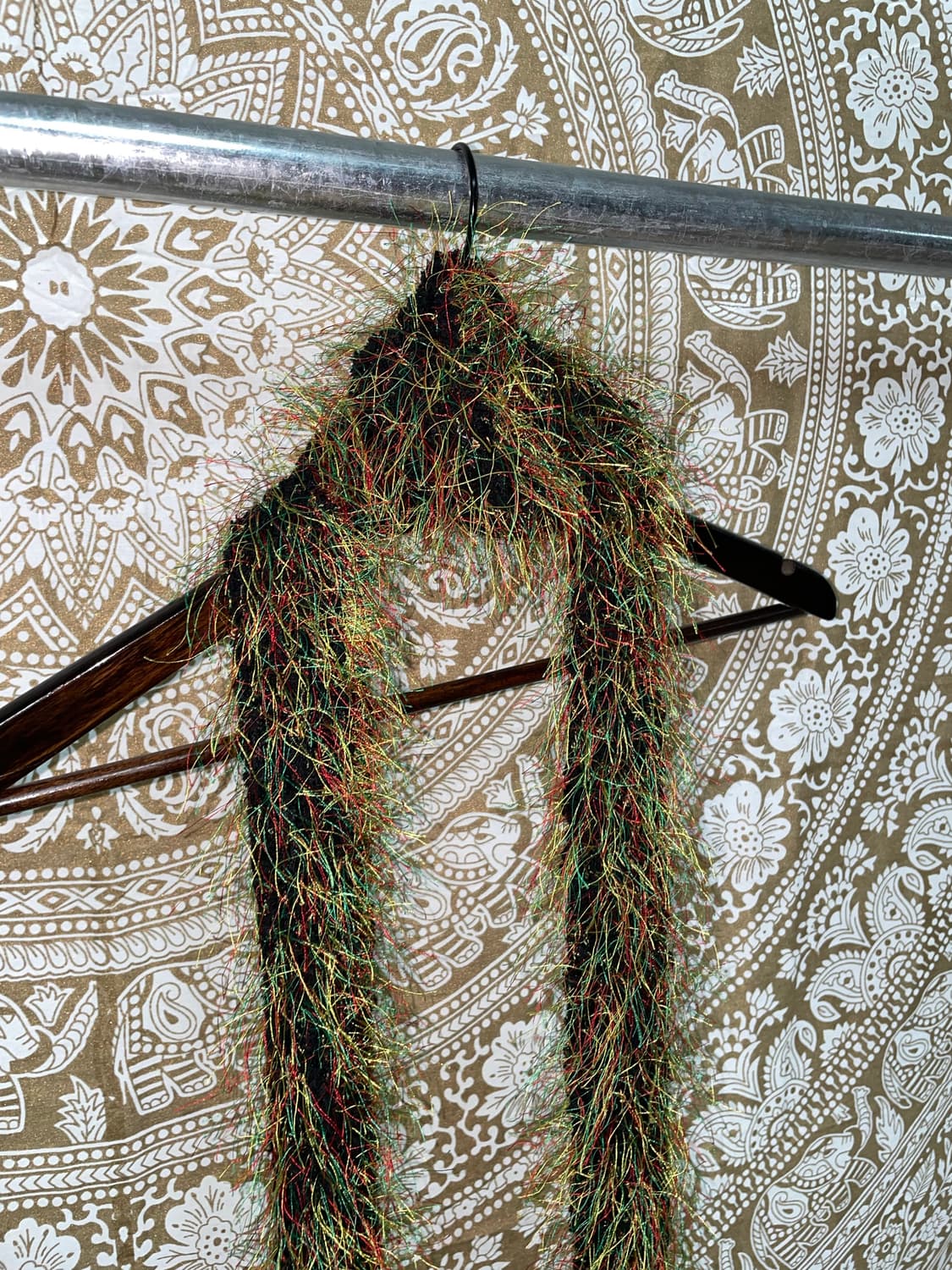 빈티지 멀티컬러 포인트 니트 머플러 목도리  상품이미지4