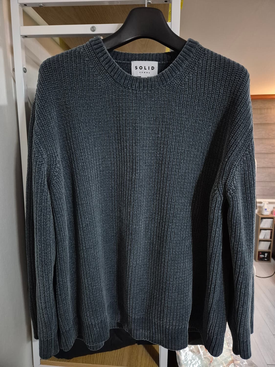 솔리드옴므 벨벳니트 52 청록 상품이미지1